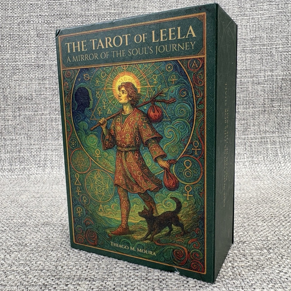 Thiago M Moura The Tarot of Leela Deck Gold Gilded 78 Cards Visionary Art 2025
